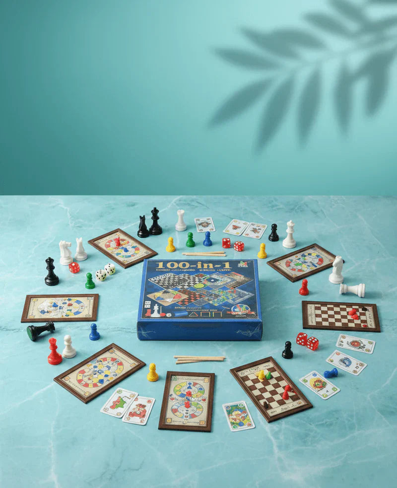 100-in-1 Chess & Board Games Set – متعة لا تنتهي | Fun Family Game for Kids & Adults
