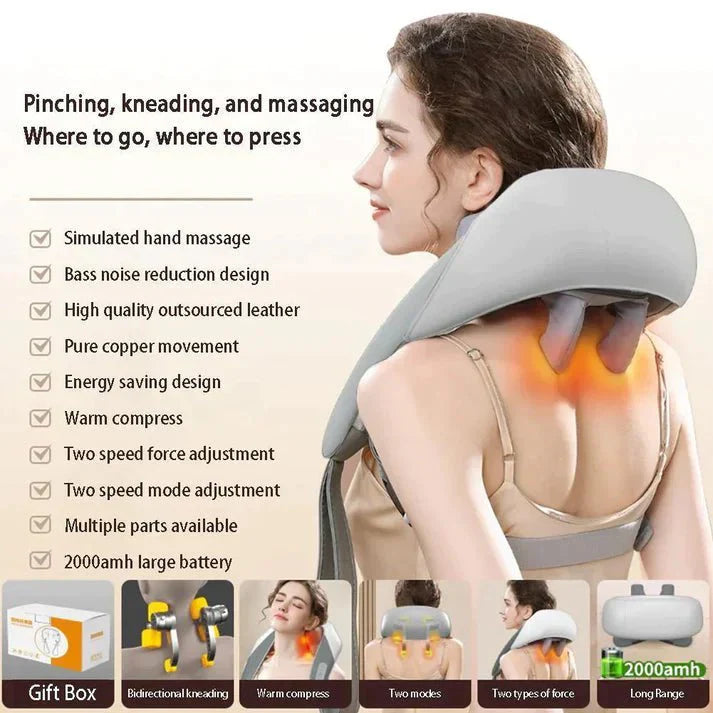 3D Kneading Massage Pillow | وسادة مساج ثلاثية الأبعاد