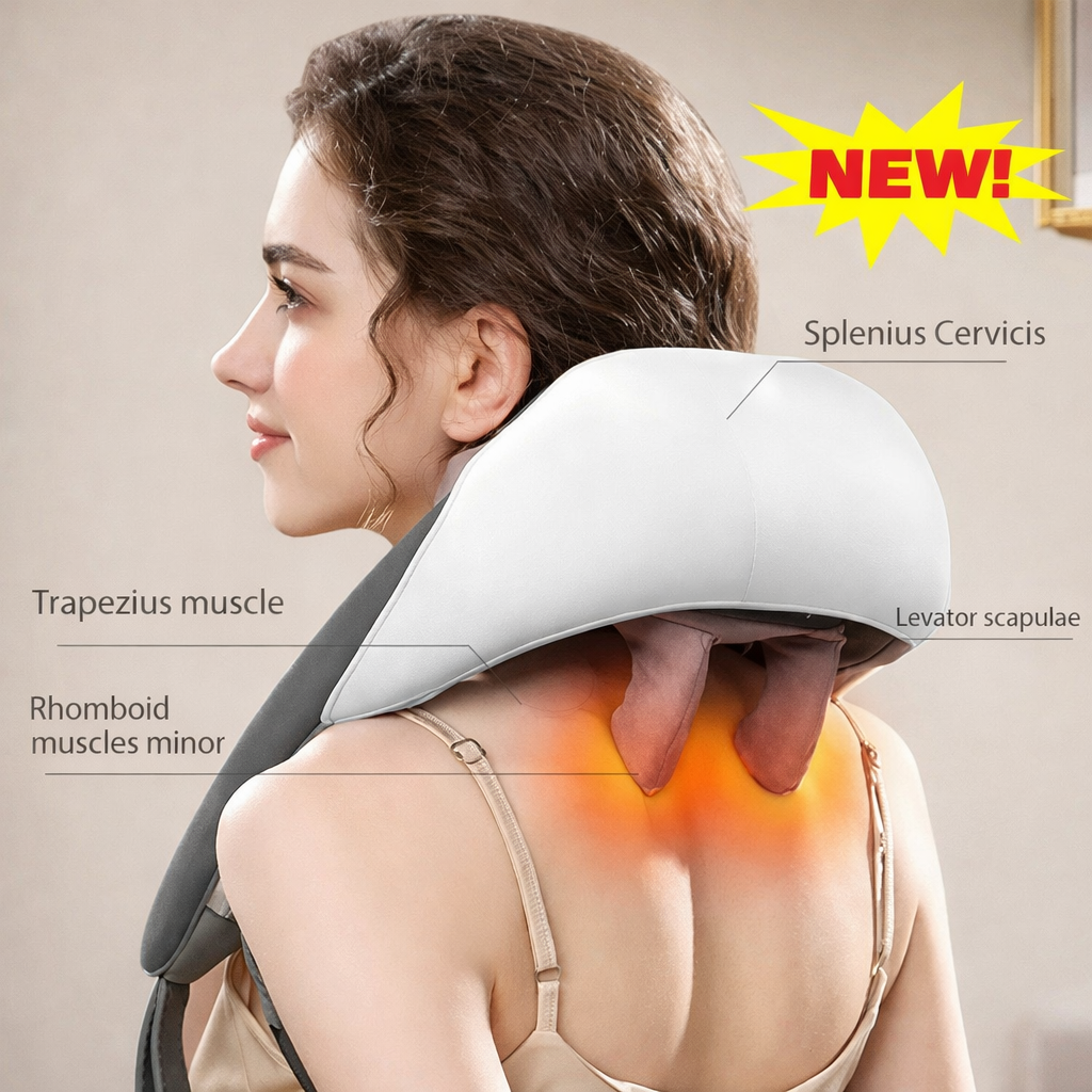 3D Kneading Massage Pillow | وسادة مساج ثلاثية الأبعاد