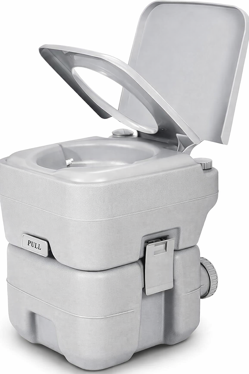 Portable Camping Toilet 16×16×14 – مرحاض محمول للسفر والتخييم | Leak-Proof Travel Toilet with Flush System