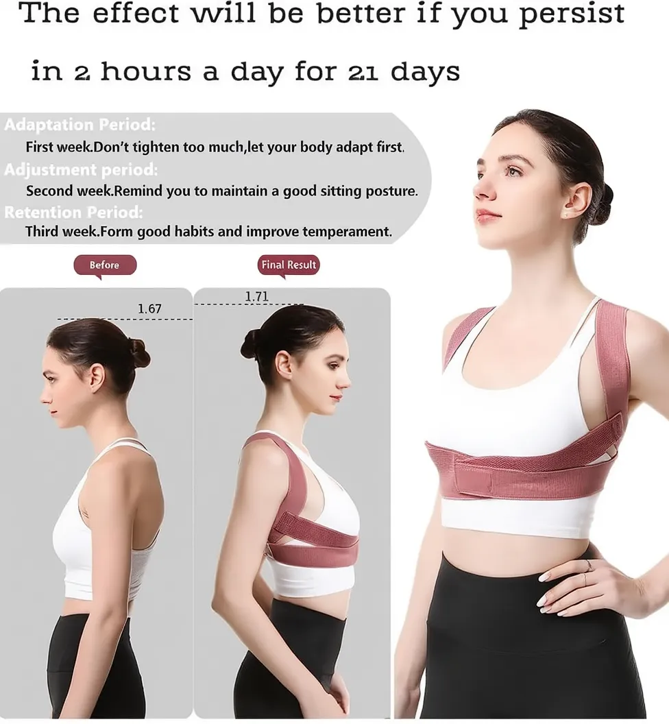 Posture Corrector Belt – تحسين القوام ودعم الظهر | Adjustable Back Support for Daily Confidence